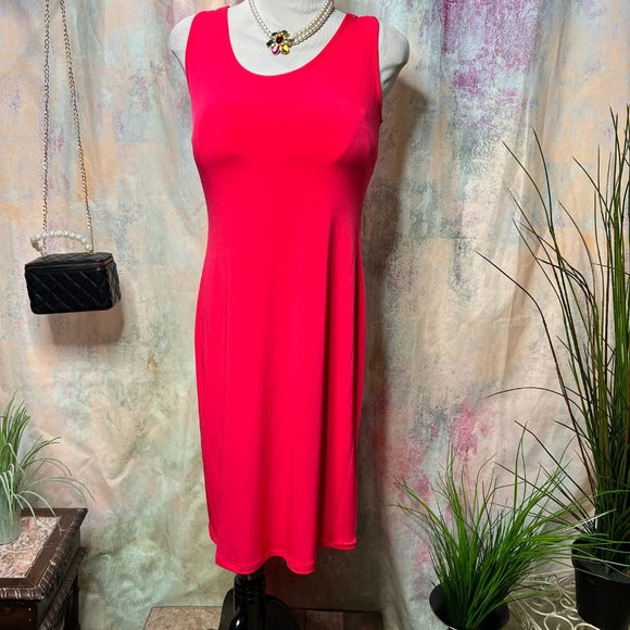 NEW ๐John Meyer JM Studio 2-Piece Hot Pink (Berry) Midi Jacket Dress - Picture 3 of 15